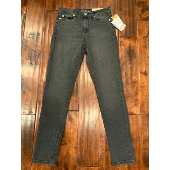 Michael Kors Charcoal Wash Selma High Rise Stretch Skinny Jeans, Size 2 (US) NWT - Picture 1 of 8